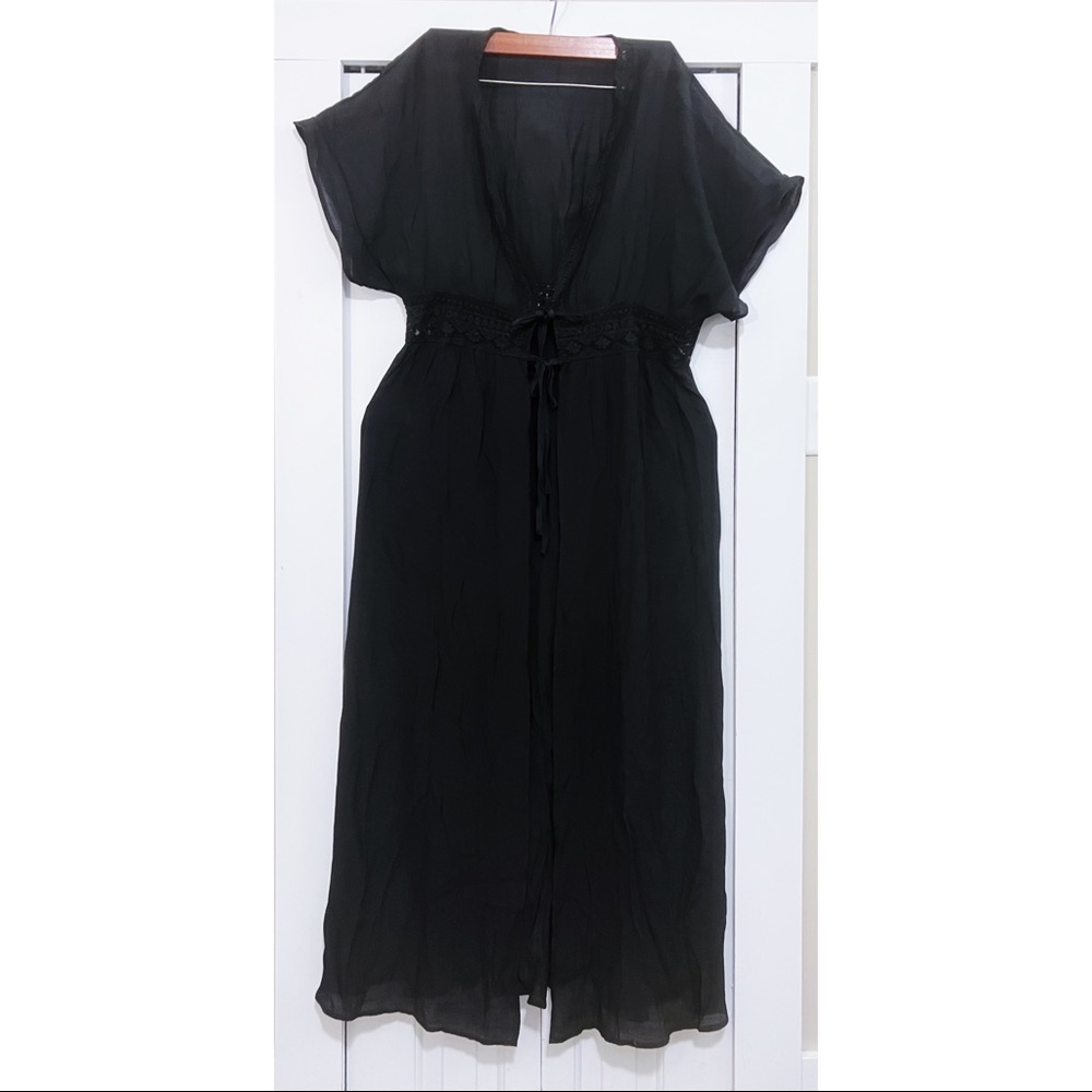 Black Swimming Suit Coverup.